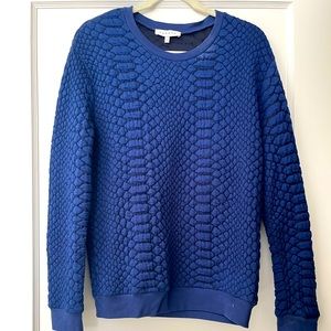 Sandro Blue Snake Print Sweatshirt